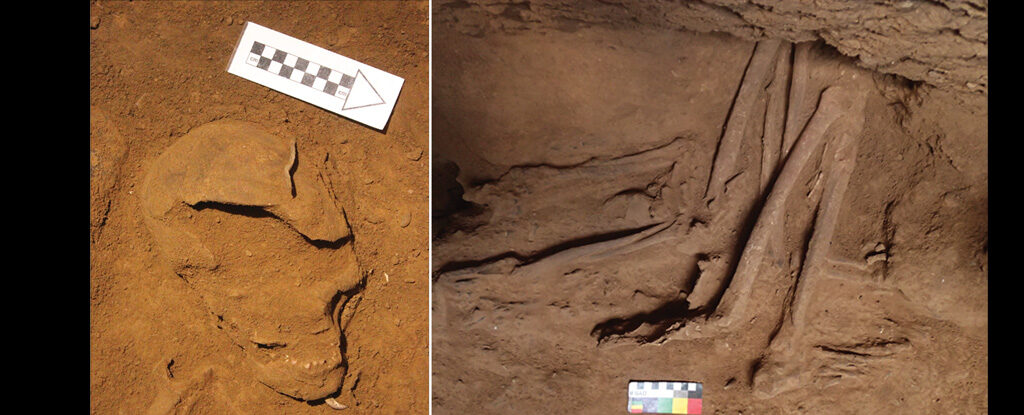Click to enlarge ancient human burial