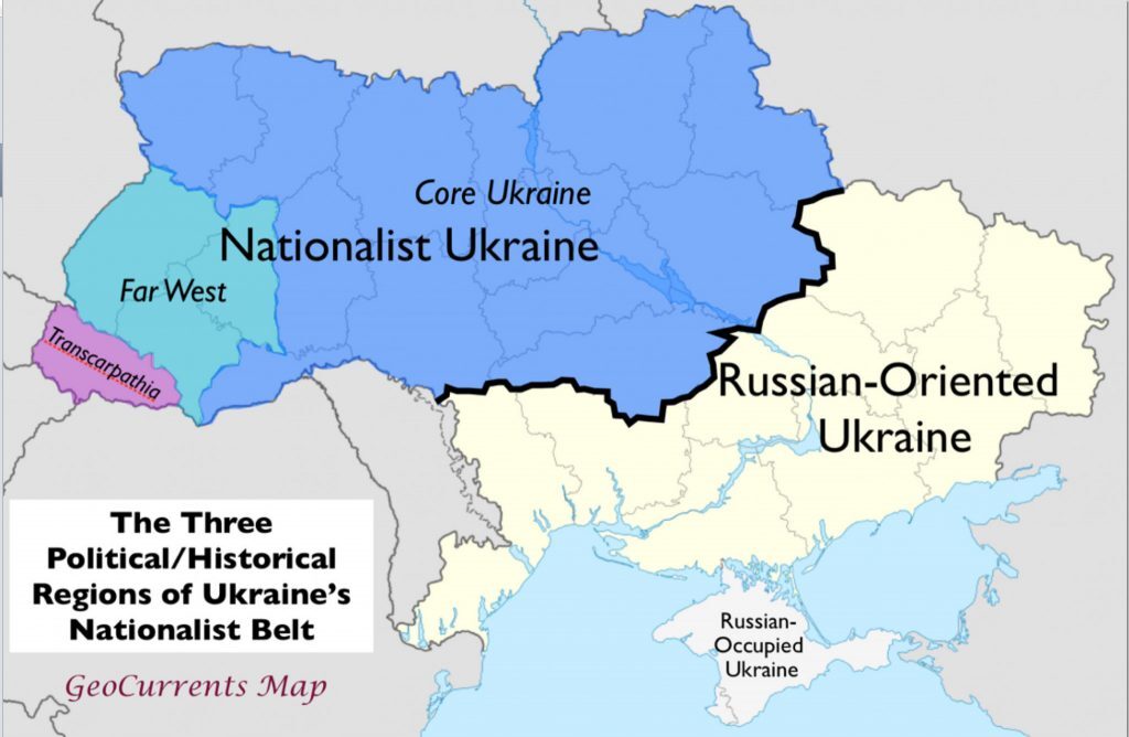 politics history divide regions Ukraine