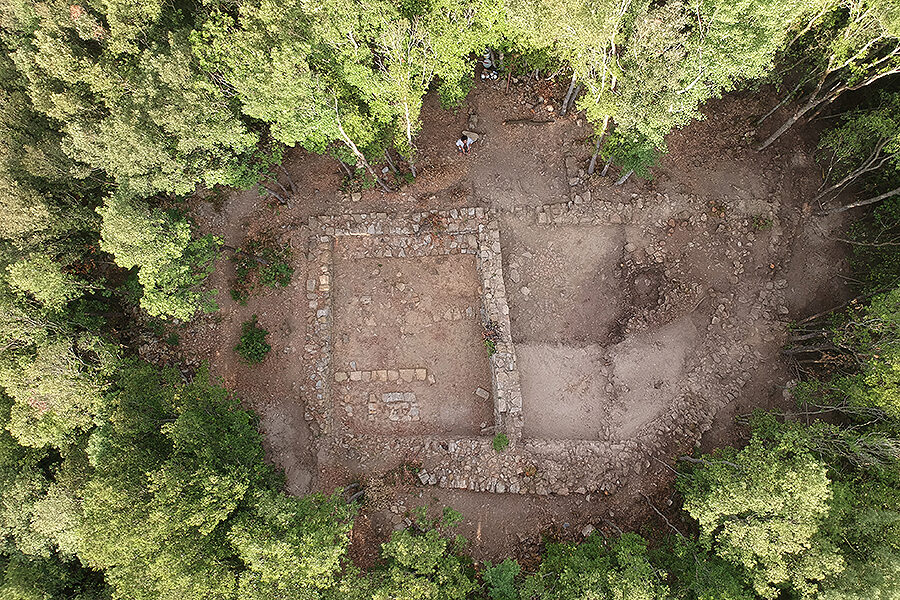 Click to enlarge Aerial view of Castellaraccio di Monteverdi