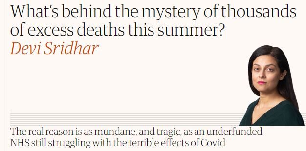 Devi Sridhar, excess deaths, vaccines, COVID, The Guardian