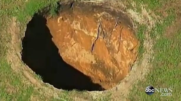 The sinkhole had reopened and fire crews