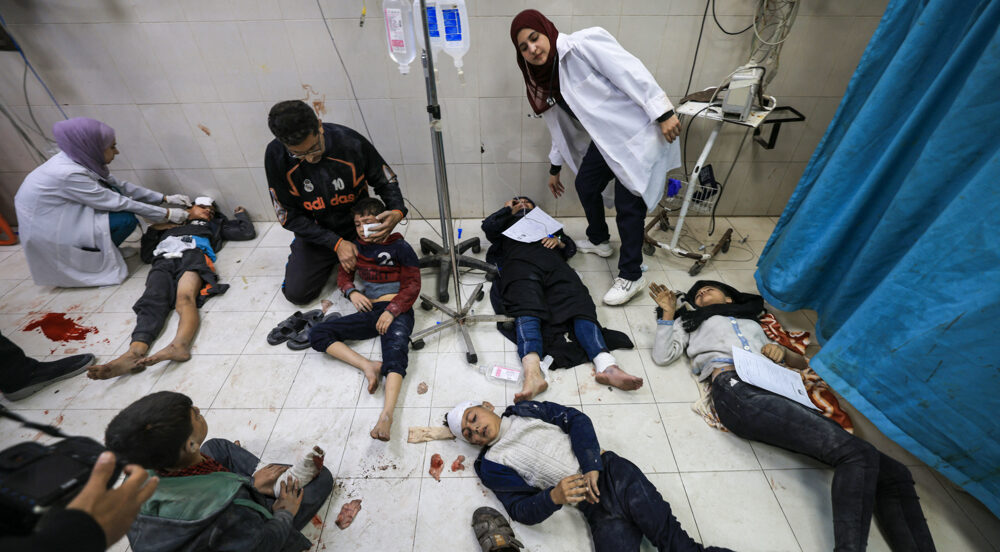 gaza hospital wounded