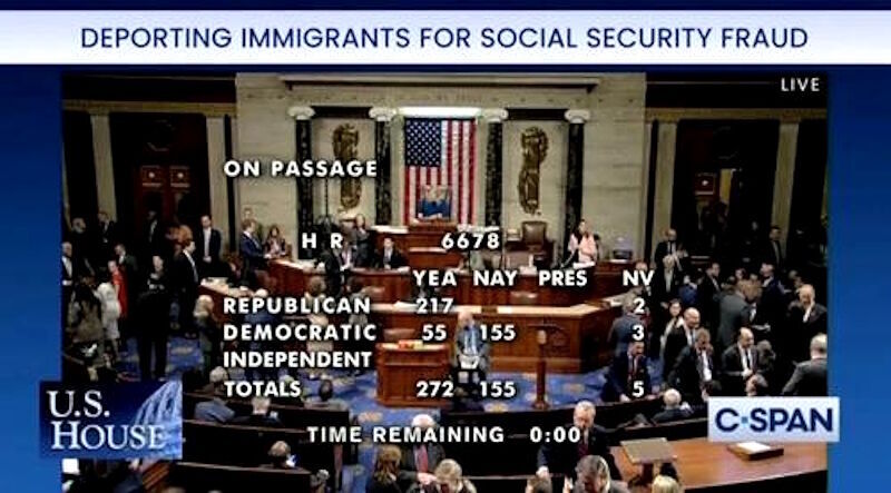 vote illegal immigrans social security fraud