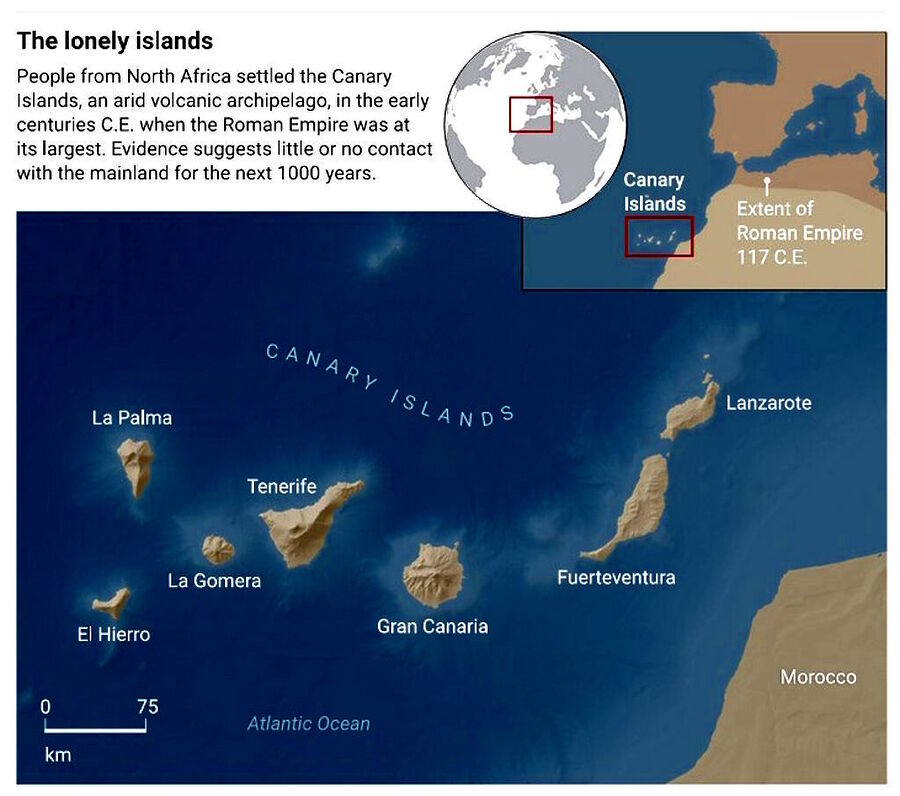 map canary islands