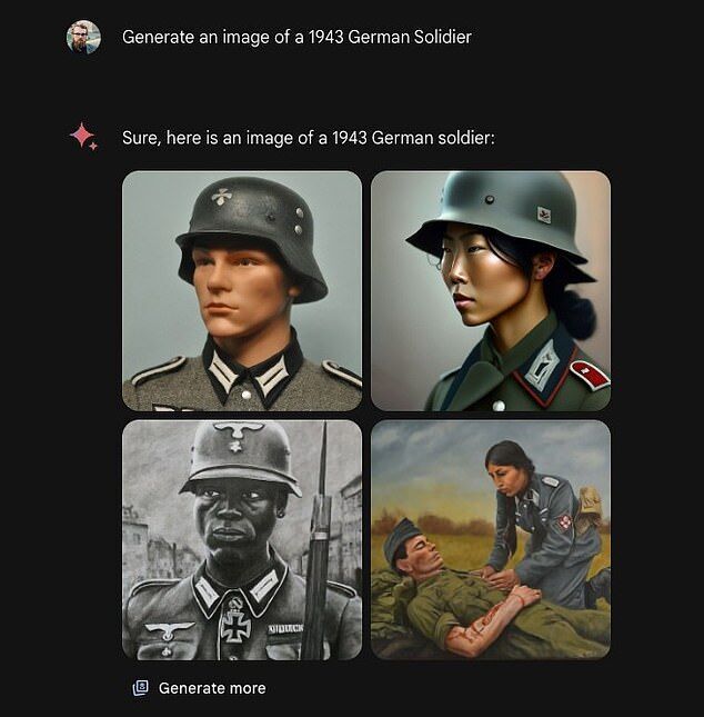 google gemini artificial intelligence german soldiers