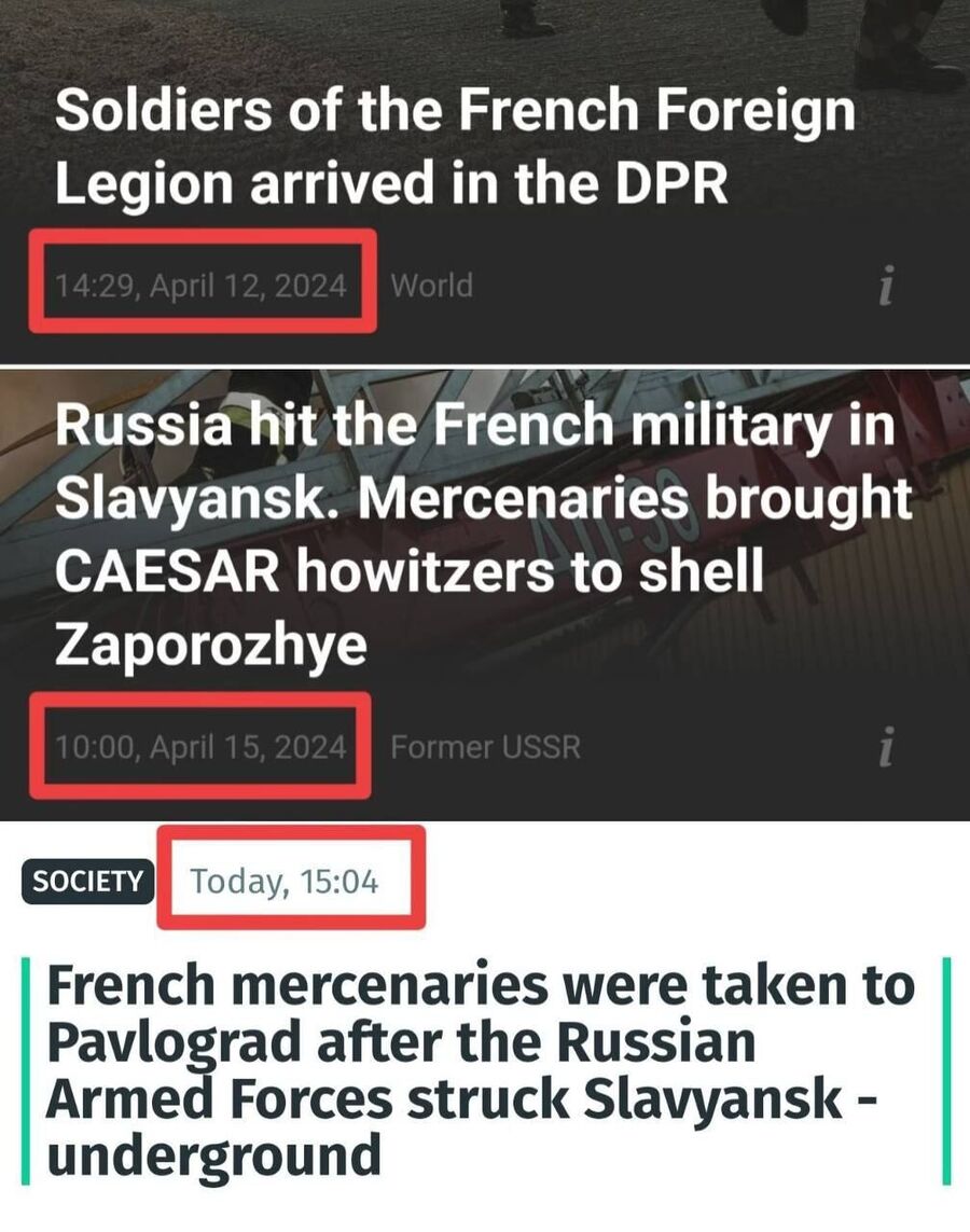 French mercenaries deployed