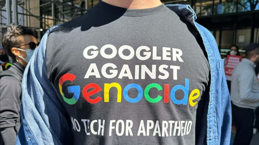 google employees protest gaza genocide
