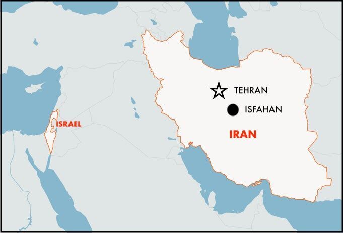 MAP IranIsrael