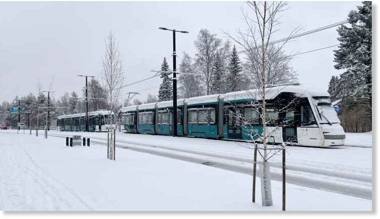 The exceptional late spring snow meant many services were disrupted in Helsinki.