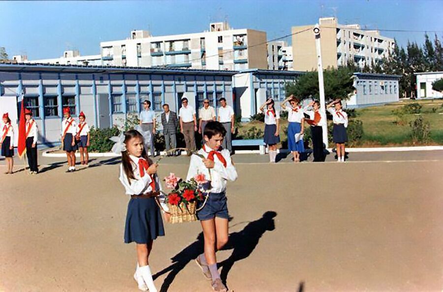 Students at the Soviet Embassy's school in Boumerdes, Algeria.