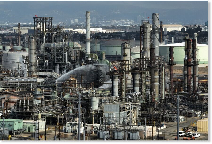 Click to enlarge The Chevron refinery