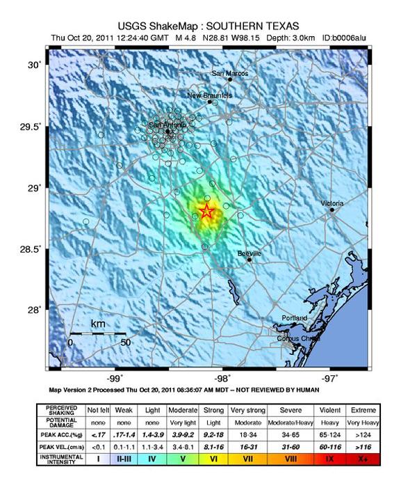 Click to enlarge US Quakes