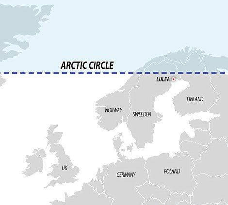 Arctic circle in Lulea