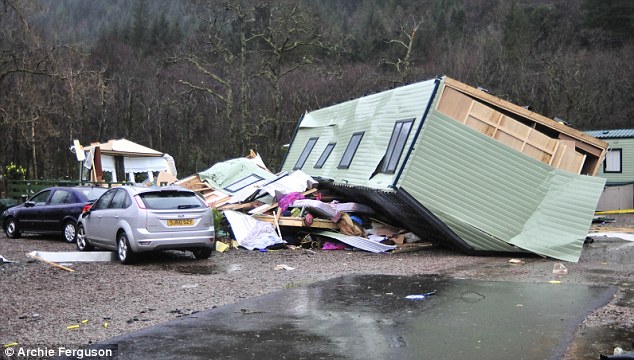 caravan storm damage