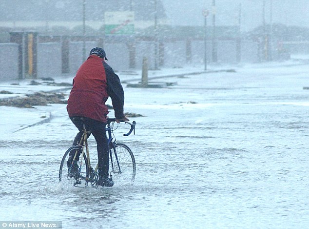 UK storm cyclist