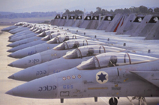 Click to enlarge Israeli fighter jets