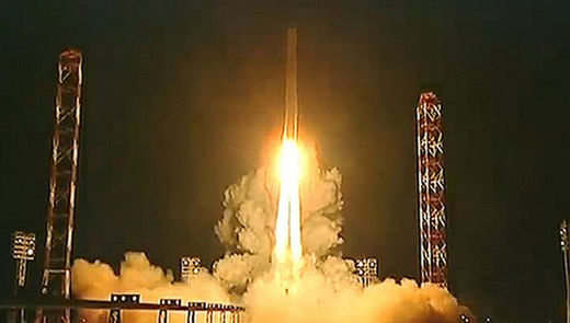 Zenit rocket launches into space