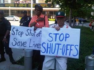 stop shut-off protest