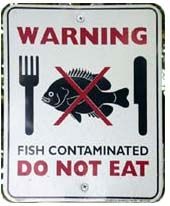 Click to enlarge contaminated fish sign