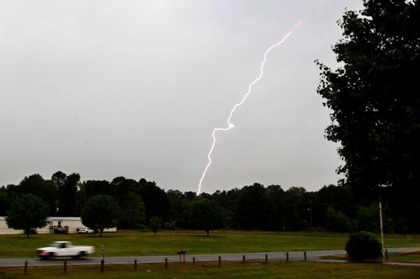 Click to enlarge Lightning strike