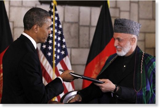 Obama, Hamid Karzai