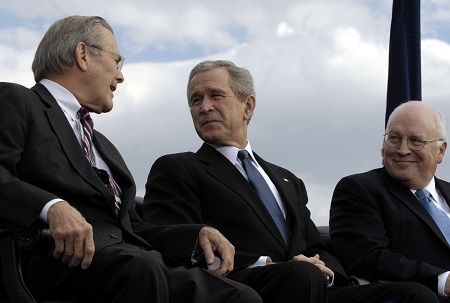 Click to enlarge rumsfeld, bush, cheney