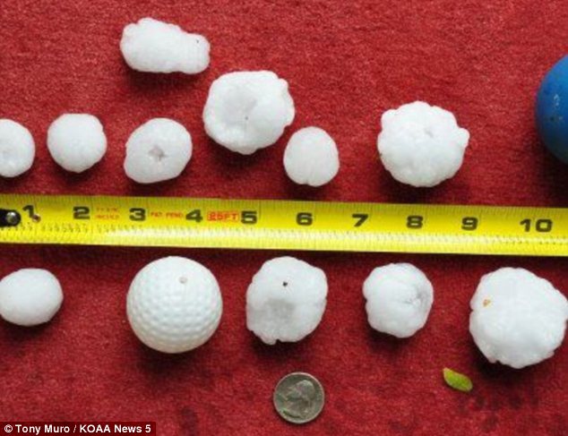 golf ball hail