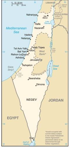 Click to enlarge Israel map