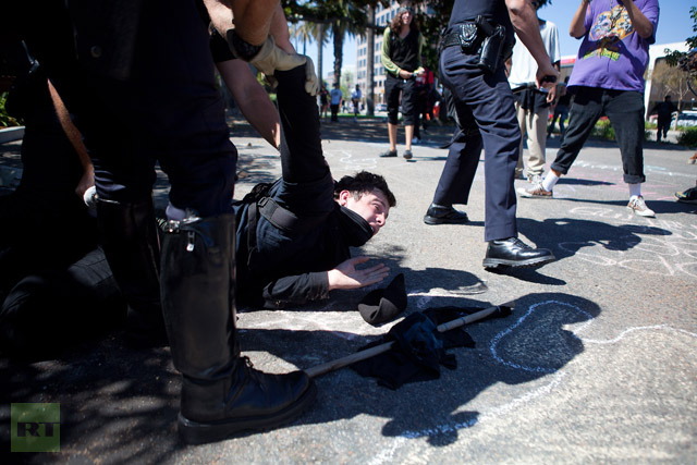 Click to enlarge Anaheim protest