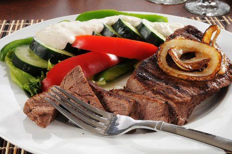steak and vegies