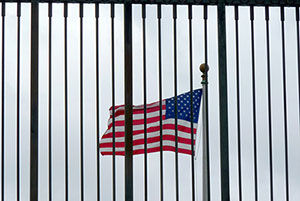 US flag/ bars
