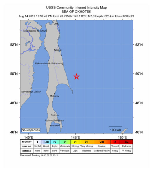 Click to enlarge Sea of Okhotsk Quake_140812