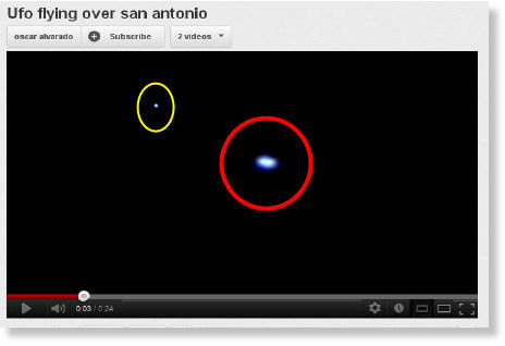 Click to enlarge ufo over Texas