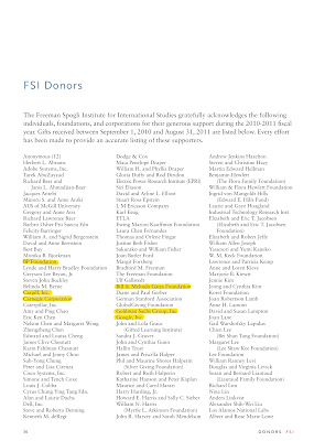 Click to enlarge Stanford's 2011 FSI Annual Report