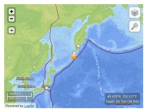 Click to enlarge Russia Quake_090912