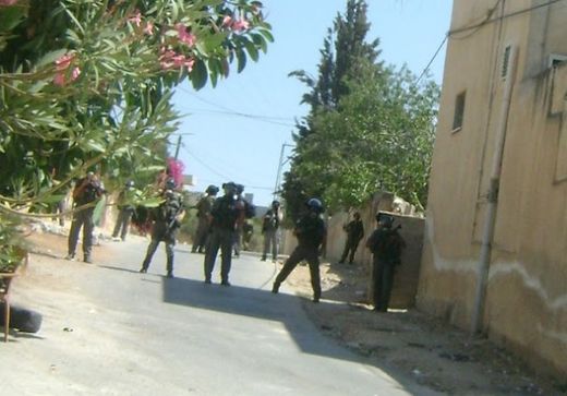 Click to enlarge IDF Fires upon Palestinians