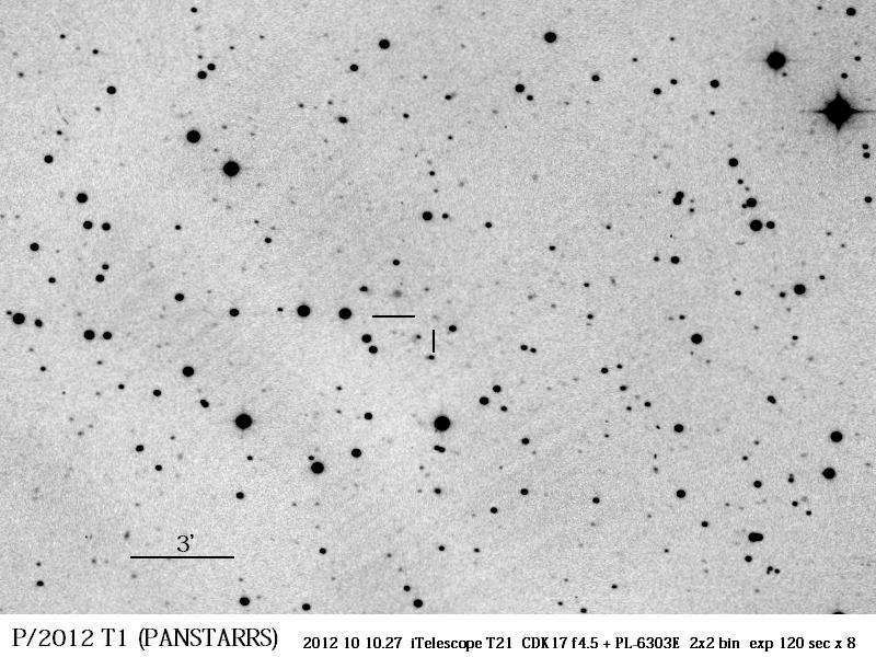New Comet P/2012 T1_1 