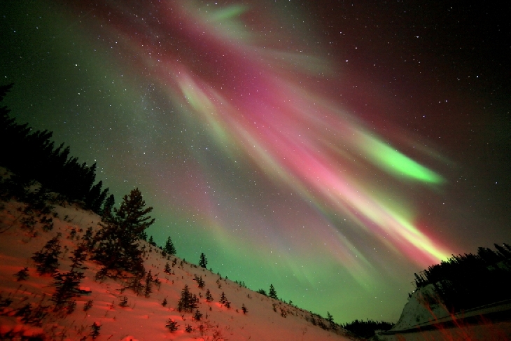 Click to enlarge Red Auroras