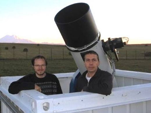 Astronomers Vitali Nevski and Artyom Novichonok