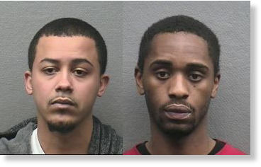 Leonardo Taveras, 24 (L) and Randy Dike, 25,(R) are accused of aggravated robbery for a Feb. 10 incident. - 6