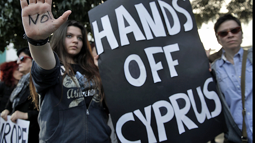 Click to enlarge Cyprus protest