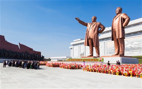 North Korean statues