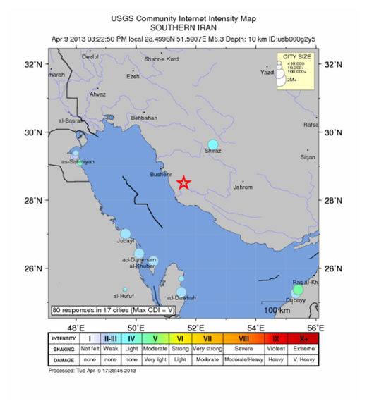 Click to enlarge Iran Quake_090413