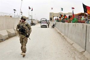 Click to enlarge A U.S. Army lieutenant patrols