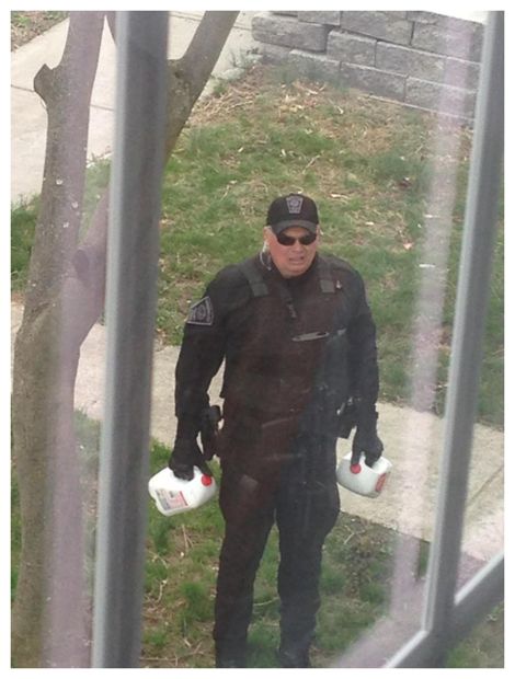 Police Deliver Milk
