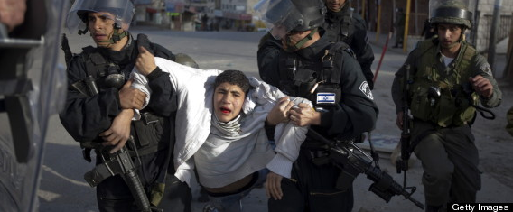 Click to enlarge Palestinian child arrest