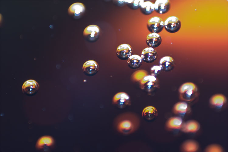 Click to enlarge gas bubbles