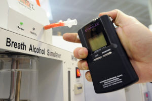 File photo of an electronic breathalyzer