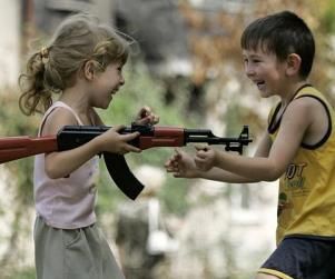 children with gun