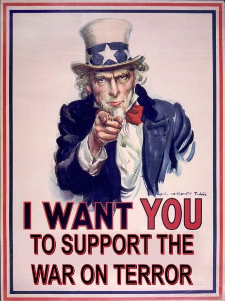 Click to enlarge support war on terror